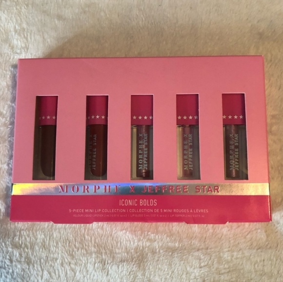 TRADE Limited Ed NWT Morphe X Jeffree Star Iconic Bolds Mini Lip Collection - Picture 4 of 7